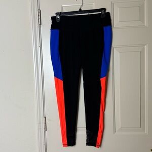 NEW Lane Bryant  LIVI Women's Black Blue Orange Active Wear Leggings Size 14/16